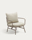 Fauteuil Bramant en acier finition mauve