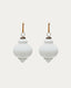 Set de 2 boules de Noël Irlo en verre recyclé blanc Ø 10 cm