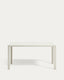 Table de jardin Culip en aluminium finition blanche 150 x 77 cm