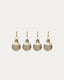 Set de 4 boules de Noël Piril en verre recyclé marron Ø 6 cm