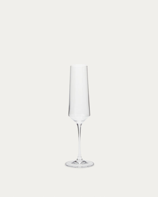 Coupe à champagne Kiro en verre transparent 21 cl