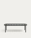 Table basse de jardin Joncols en aluminium finition peinture grise Ø 110 x 62 cm
