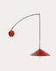 Applique Kally en métal peint rouge