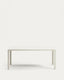 Table de jardin Culip en aluminium finition blanche 180 x 90 cm