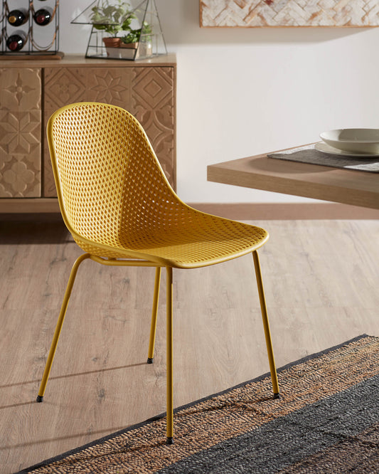 Chaise de jardin Quinby jaune