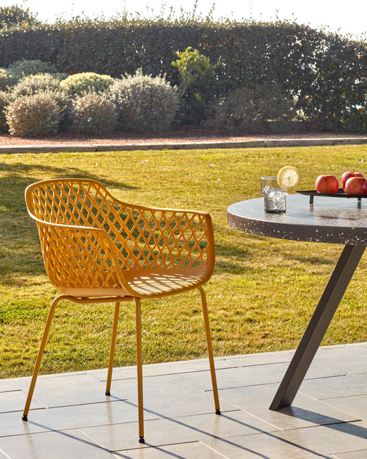 Chaise de jardin Quinn jaune