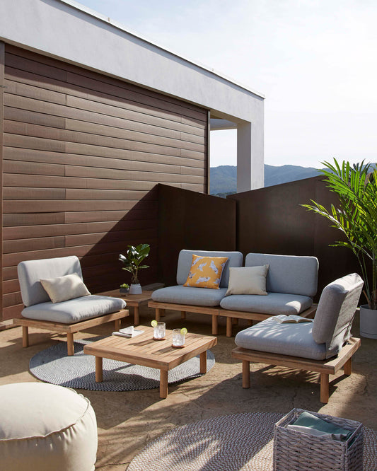 Ensemble Viridis de 4 fauteuils et 2 tables FSC 100%
