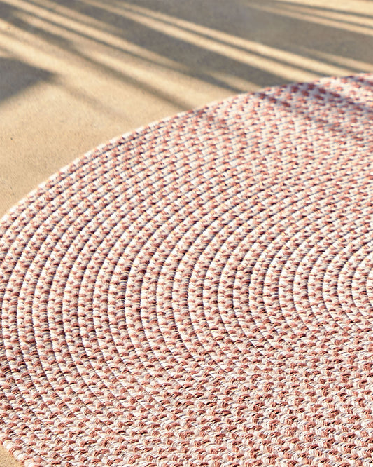 Tapis rond Rodhe 100 % PET terracotta Ø 150 cm