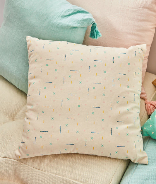 Housse de coussin Zale 100% coton multicolore 45 x 45 cm