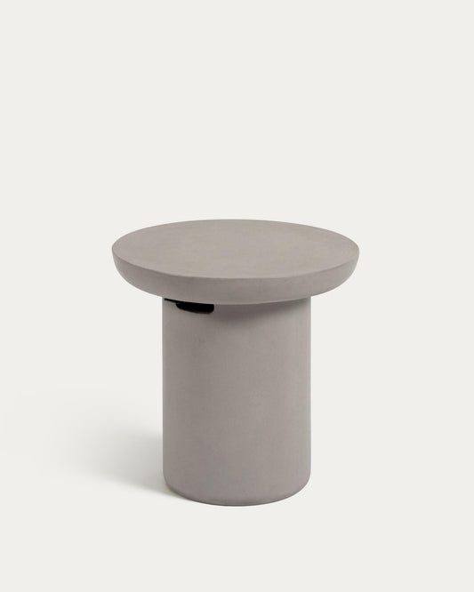 Table d'appoint ronde de jardin Taimi en ciment Ø 50 cm