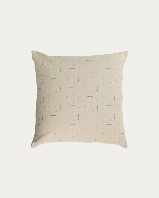 Housse de coussin Zale 100% coton multicolore 45 x 45 cm