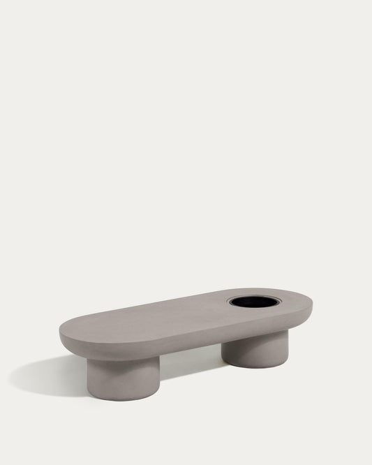 Table basse de jardin Taimi en ciment Ø 140 x 60cm