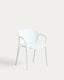 Chaise empilable d’extérieur Ania blanche