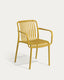 Chaise empilable d’extérieur Isabellini jaune