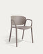 Chaise empilable d’extérieur Ania marron