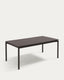 Table de jardin extensible Zaltana en aluminium gris foncé mat 180 (240) x 100 cm