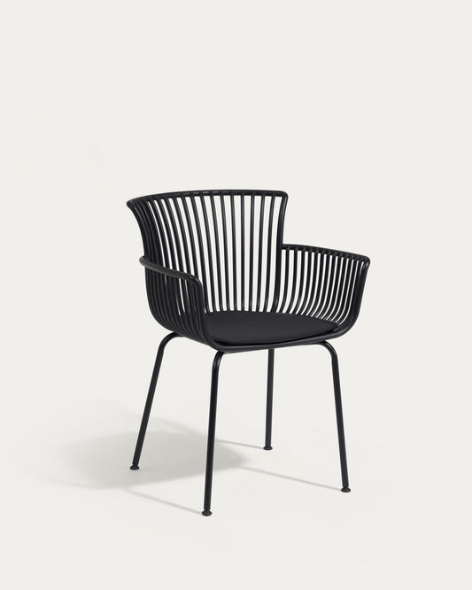 Chaise de jardin Surpika noire
