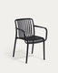 Chaise empilable d’extérieur Isabellini noire