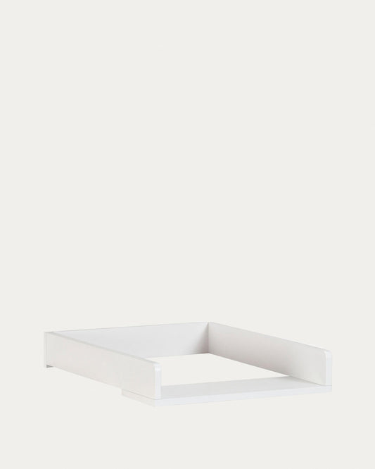 Table à langer Nunila en panneaux MDF blanc 72 x 55 cm