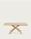 Table Armande en contreplaqué de chêne avec finition blanchie 200 x 100 cm
