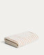Serviette Dorane 100 % coton avec rayures orange 100 x 150 cm