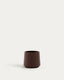Cache-pot Calun en ciment grenat Ø 32 cm