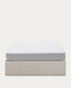 Sommier coffre Matters beige pour matelas de 150 x 190 cm