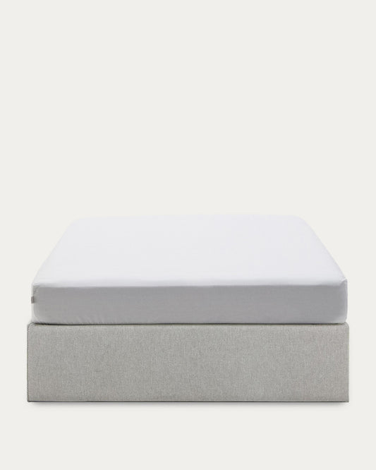 Sommier coffre Matters gris pour matelas de 150 x 190 cm
