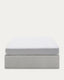 Sommier coffre Matters gris pour matelas de 150 x 190 cm