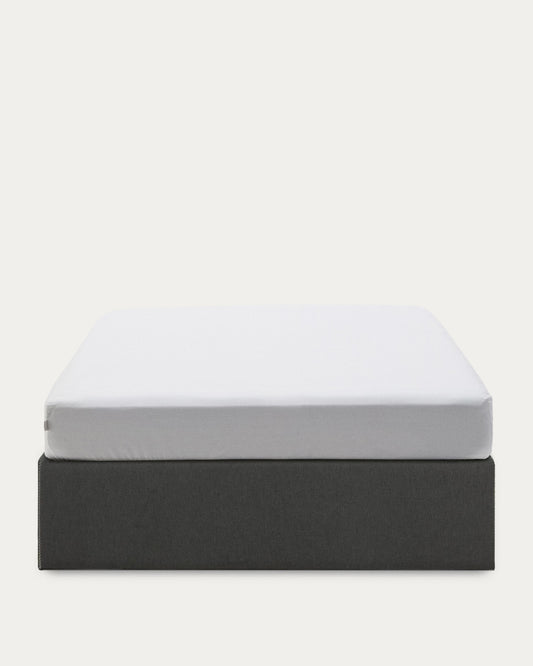 Sommier coffre Matters noir pour matelas de 160 x 200 cm