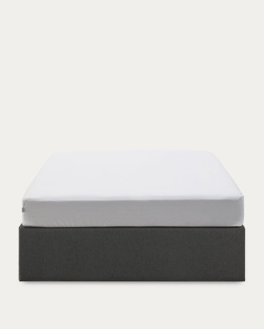 Sommier coffre Matters noir pour matelas de 140 x 190 cm