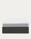 Sommier coffre Matters noir pour matelas de 140 x 190 cm