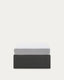 Sommier coffre Matters noir pour matelas de 90 x 190 cm