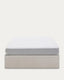 Sommier coffre Matters beige pour matelas de 140 x 190 cm