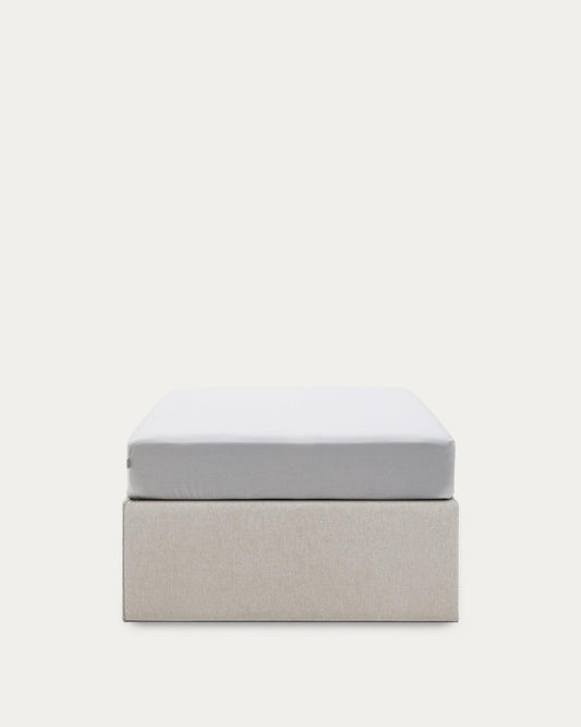Sommier coffre Matters beige pour matelas de 90 x 190 cm