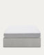 Sommier coffre Matters gris pour matelas de 180 x 200 cm