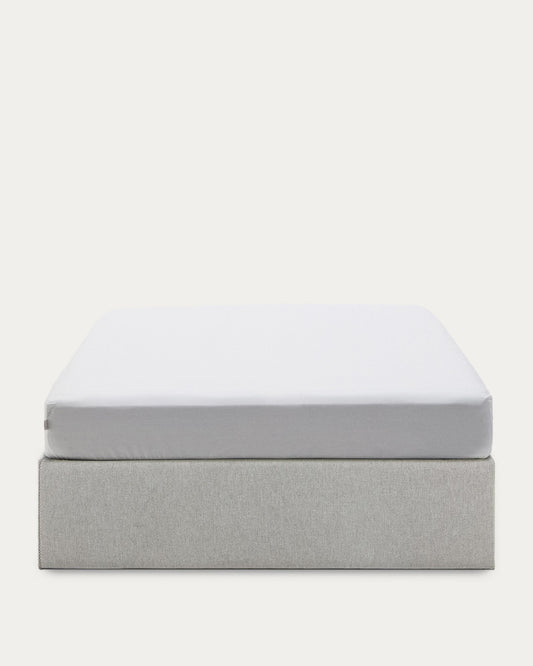Sommier coffre Matters gris pour matelas de 140 x 190 cm