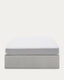 Sommier coffre Matters gris pour matelas de 140 x 190 cm
