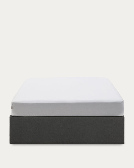 Sommier coffre Matters noir pour matelas de 150 x 190 cm