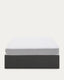 Sommier coffre Matters noir pour matelas de 150 x 190 cm