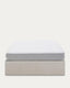 Sommier coffre Matters beige pour matelas de 160 x 200 cm