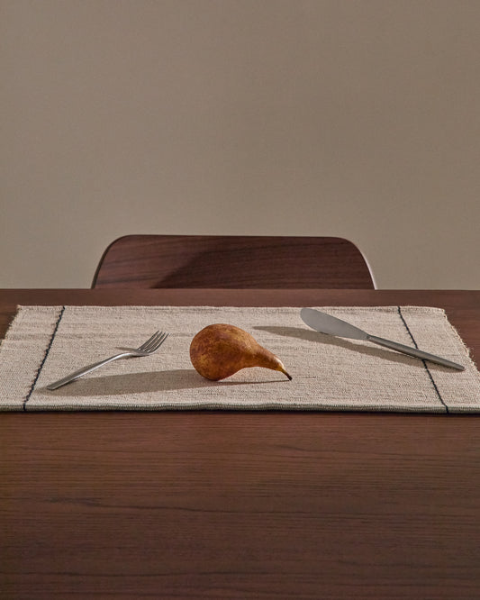 Lot de 2 sets de table Lunel en jute 50 x 35 cm