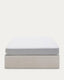 Sommier coffre Matters beige pour matelas de 180 x 200 cm