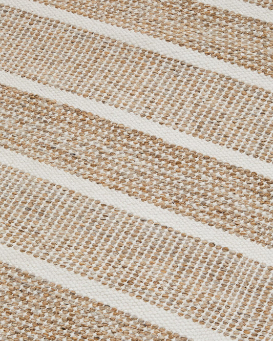 Échantillon tapis PET X0100132JJ35 20 x 15 cm (desni beige/blanc)