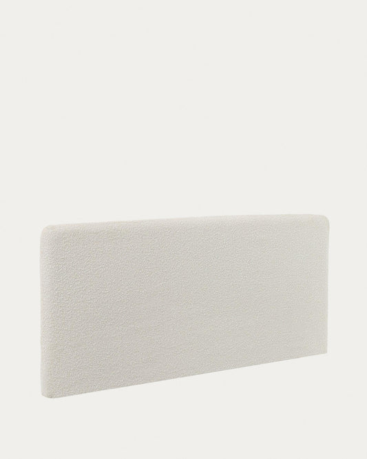 Tête de lit Dyla déhoussable en bouclette blanche pour lit jusqu’à 160 cm FSC Mix Credit