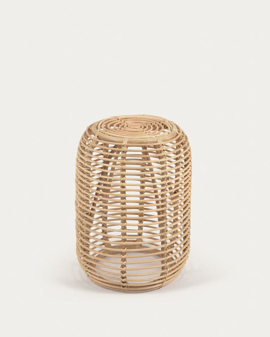 Table d'appoint Kohana ronde en rotin finition naturelle Ø 45 cm