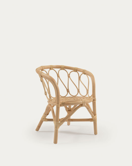 Chaise enfant Lumila en rotin