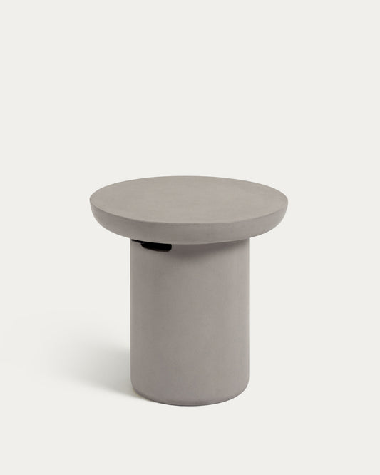 Table d'appoint ronde de jardin Taimi en ciment Ø 50 cm
