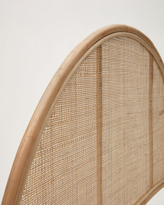 Tête de lit ronde Quiterie en rotin naturel 150/160 cm