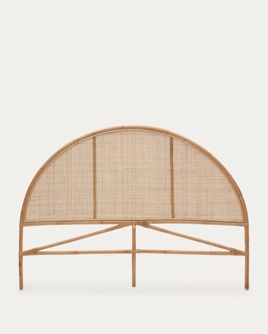 Tête de lit ronde Quiterie en rotin naturel 150/160 cm